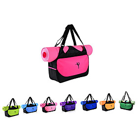 baratos Exercício e Fitness-20 L Bolsa Para Tapete de Ioga - Ioga, Pilates, Iogues Correia, Grande Capacidade, Prova-de-Água Couro de Lona, Tecido Oxford, Ecológico Azul Profundo, Azul Céu, Roxo