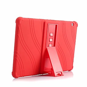 baratos Huawei Tablets Case-Capinha Para Huawei MediaPad Huawei MediaPad T3 10(AGS-W09, AGS-L09, AGS-L03) Antichoque / Com Suporte Capa traseira Sólido Macia Silicone