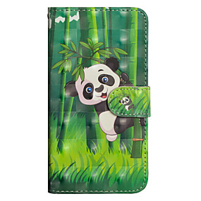baratos Xperia XA2 Ultra-Capinha Para Sony Xperia XZ2 / Xperia XZ2 Compact / Xperia XA2 Ultra Carteira / Porta-Cartão / Com Suporte Capa Proteção Completa Panda Rígida PU Leather