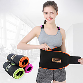 baratos Exercício e Fitness-Cinto Lombar Para Musculação/ Sauna Belt Náilon Ajustável Redutor de Suor Respirável Perda de peso Queimador De Gordura De Barriga Exercício e Atividade Física Treino de Ginástica Exercite-se Para