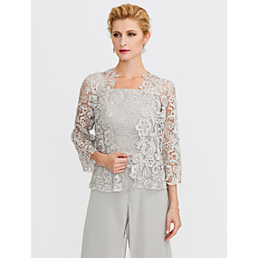 baratos Acessórios de Mulher-Manga 3/4 Renda Casamento / Festa / Noite Estolas Femininas Com Renda Boleros