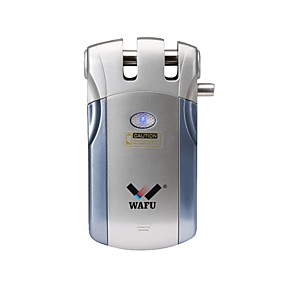 baratos Fechadura da porta-wafu® controle remoto sem fio inteligente fechadura da porta de entrada sem chave bloqueio de controle remoto (wf-018) 4 chaves remotas