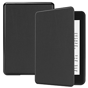 baratos Kindle 4-Capinha Para Amazon Kindle PaperWhite 4 Antichoque / Com Suporte / Magnética Capa Proteção Completa Sólido Rígida PU Leather