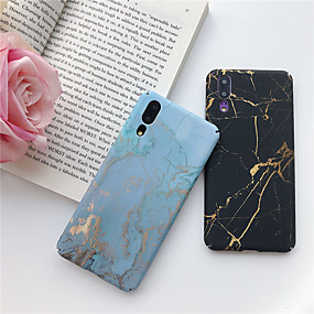 baratos Huawei P20 Lite-Capinha Para Huawei Huawei P20 / Huawei P20 Pro / Huawei P20 lite Ultra-Fina / Estampada Capa traseira Mármore Rígida PC