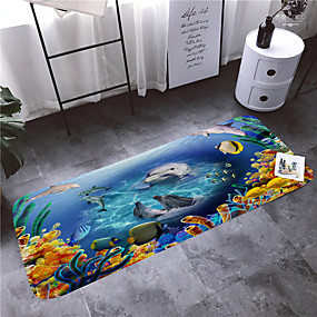 baratos Tapetes e Esteiras-1pç Desenho / Modern Tapetes Anti-Derrapantes Coral Velve Inovador / Animal 5mm Banheiro Antiderrapante / Novo Design / Adorável