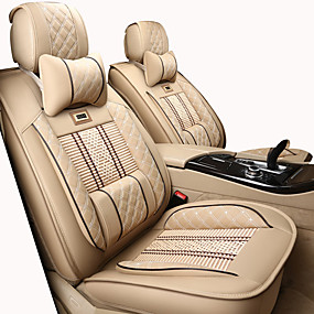 billige Bil nakkestøtter Taljepuder-Sædeovertræk til din bil Nakkestøtter og talje pude sæt Sort / Beige / Kaffe Kunstigt Læder / syntetisk fiber / Polyesterstof Forretning / Normal Til Universel Alle år General Motors