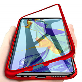 baratos Huawei P30-Capinha Para Huawei Huawei P20 / Huawei P20 Pro / Huawei P20 lite Magnética Capa Proteção Completa Sólido Rígida Vidro Temperado