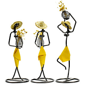 baratos Decorações em Madeira-Objetos de decoração, Ferro Contemporâneo Moderno para Decoração do lar Presentes 1pç