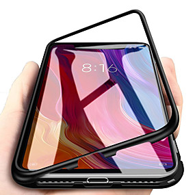 baratos Capinhas /Cases para Samsung-Capinha Para Samsung Galaxy S9 / S9 Plus / Note 9 Magnética Capa traseira Sólido Vidro Temperado / Metal