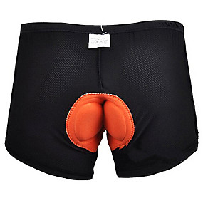 baratos Roupa Esportiva-WOSAWE Homens Mulheres Cueca Boxer Acolchoada Moto Shorts Shorts Roupa interior Shorts Acolchoados Secagem Rápida Esportes Riscas Poliéster Elastano Preto Ciclismo de Montanha Ciclismo de Estrada