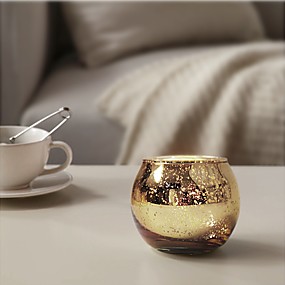 baratos Home Fragrances-Contemporâneo Moderno / Estilo simples vidro / Vidro Suporte de Vela Aniversário / Votivo / Candelabro 12pcs, Candle / Candle Holder