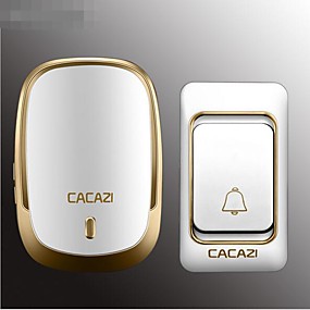 baratos Sistemas de Campainha-Auto-gerando dois reboque duas campainha campainha sem fio campainha casa de aprendizagem à prova d 'água código de aprendizagem sem bateria