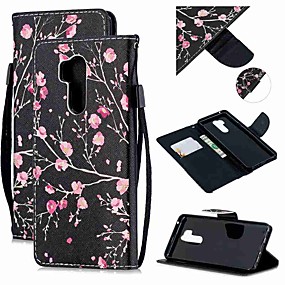 baratos K10 2018 / K11 / K30-Capinha Para LG LG Q Stylus / LG StyLo 3 / LG Stylo 4 Carteira / Porta-Cartão / Antichoque Capa Proteção Completa Flor PU Leather