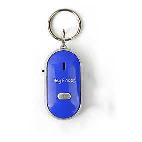 baratos Pingentes De Carro &amp; Ornamentos-Mini apito anti perdido localizador de chave sem fio inteligente piscando buzinando remoto perdido localizador de keyfinder com tocha led