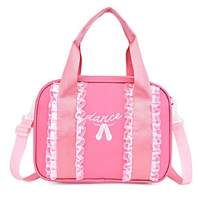 baratos Mochilas Infantis-Para Meninas Caixilhos / Fitas Náilon Saco de Dança Rosa / Vermelho Preto