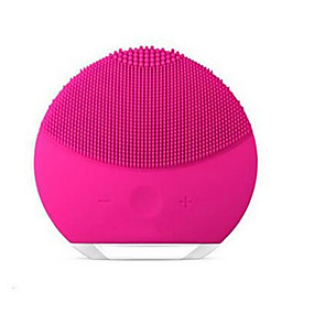 baratos Eletrônica de cuidados pessoais-Escova de limpeza facial elétrica mini 2 pele purificador poros dirts cleanse anti rugas escova de silicone ferramentas faciais