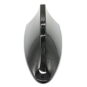 baratos Decoração do telhado do carro-antenas de sinal de carro antena de barbatana de tubarão com função de rádio fm sou antenas de telhado de sinal