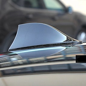 baratos Decoração do telhado do carro-antena universal do carro do telhado antena de barbatana de tubarão sinal de rádio para auto suv caminhão van azul