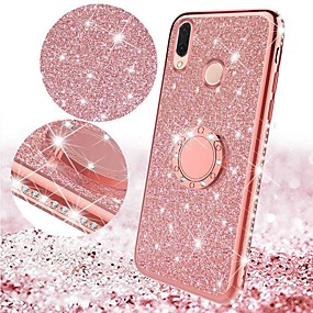 baratos Mi 8-glitter diamond bling chapeamento macio tpu caso para xiaomi mi 9 se mi 9 mi 8 lite mi 8 mi max 3 mi 6 x 6 6 redmi nota 7 nota 5 pro redmi 6 pro redmi 6a redmi 6 dedo magnético 360 anel titular do
