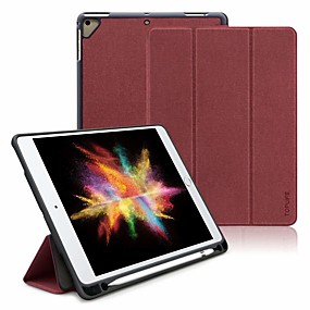 baratos Capinhas para iPad Pro 9.7''-Capinha Para Apple iPad Air / iPad (2018) / iPad Air 2 Antichoque / Com Suporte / Flip Capa Proteção Completa Sólido PU Leather