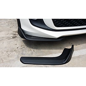 baratos Decoração de pára-choques de carro-ângulo do envoltório universal do carro pá dianteira duplo ângulo de envoltório frontal sólido carro lábio dianteiro universal tamanho universal cercado