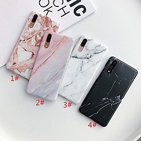 baratos Huawei-Capinha Para Huawei Huawei P20 / Huawei P20 Pro / Huawei P30 IMD / Áspero / Estampada Capa traseira Mármore TPU