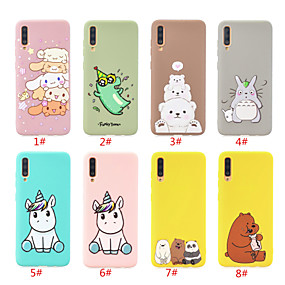 baratos Capinhas /Cases para Samsung-Capinha para samsung galaxy a6 (2018) / a6 (2018) / galaxy a10 (2019) estampada capa traseira animal / desenho animado tpu