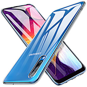 baratos Capinhas /Cases para Samsung-Capinha Para Samsung Galaxy Galáxia A10 (2019) / Galaxy A30 (2019) / Galaxy A50 (2019) Transparente Capa traseira Transparente TPU