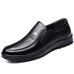baratos Sapatos Masculinos-Homens Sapatos Confortáveis Couro Ecológico Outono Mocassins e Slip-Ons Preto / Marron