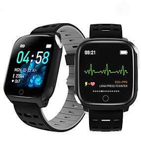 baratos Relógios Smart-F16 pulseira inteligente ecg banda freqüência cardíaca pressão arterial de oxigênio no sangue monitoramento do sono rastreador de fitness relógio inteligente à prova d 'água