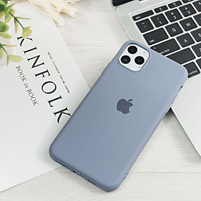 baratos iPhone 11-Capinha Para Apple iPhone 11 / iPhone 11 Pro / iPhone 11 Pro Max Ultra-Fina / Estampada Capa traseira Sólido silica Gel