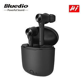 baratos Novidades-Bluedio oi tws verdadeiros fones de ouvido sem fio bluetooth 5.0 fone de ouvido para telefone inteligente android ios fone de ouvido estéreo esporte com caixa de carregamento microfone embutido