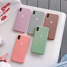 baratos iPhone 11-Capinha Para Apple iPhone 11 / iPhone 11 Pro / iPhone 11 Pro Max Estampada Capa traseira Coração TPU