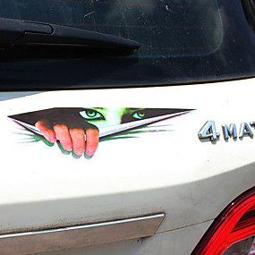 رخيصةأون جسم السيارة الديكور والحماية-أسود / أخضر Car Stickers فكاهة ملصقات الباب / ملصقات هود / ملصقات السيارات الذيل غير محدد ملصقات ثلاثية الأبعاد