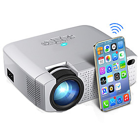 baratos Projetores-D40w led mini projetor de vídeo beamer para cinema em casa 1600 lumens suporte hd wireless sync display para iphone / android phone d40w