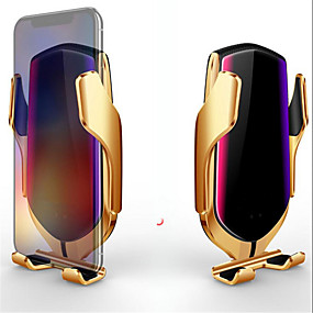 baratos Mi Max 3-Novo r1 sensor inteligente suporte do telefone do carro de carregamento rápido carregadores sem fio suporte universal do telefone do carro para iphone para samsung para huawei