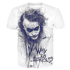 baratos Até 90% OFF-Homens Camiseta Retrato Branco