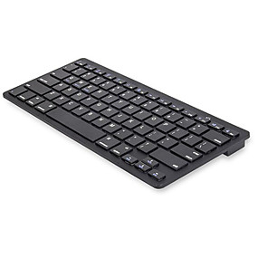 baratos Novidades-Ultra fino padrão portátil 78 teclas sem fio teclado bluetooth para ipad iphone mac pc