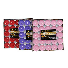 baratos Home Fragrances-100 pcs conjunto de velas sem fumaça 8 horas tealista budista tealight vanaspati ghee manteiga vela massa vela espiritual para festa de aniversário de casamento dia das bruxas natal