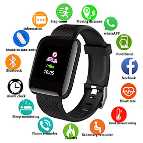 baratos Relógios Smart-Relógio inteligente Digital Estilo Moderno Esportivo Couro PU 30 m Impermeável Monitor de Batimento Cardíaco Bluetooth Digital Casual Ao ar Livre - Preto Roxo Verde