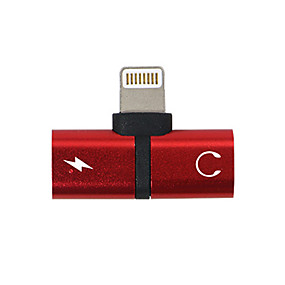 cheap Apple-Lightning Adapter 1 to 2 Stainless steel USB Cable Adapter For iPhone