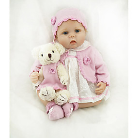 olcso Házi kedvencek,	 Játékok és hobbi-NPKCOLLECTION Reborn Dolls Lány babák 22 hüvelyk élethű Ajándék Mesterséges beültetés kék szemek Gyerek Lány Játékok Ajándék