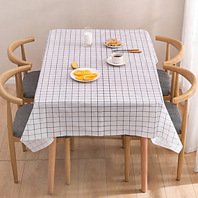 baratos Toalhas de mesa-Clássico fibra de poliéster Quadrada Toalhas de Mesa Listrado Decorações de mesa 1 pcs