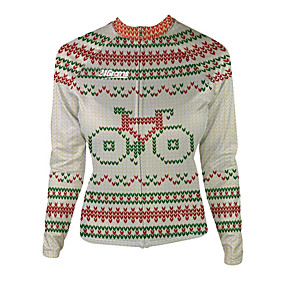 abordables Accesorios para Deporte y Ocio-21Grams Mujer Manga Larga Maillot de Ciclismo Invierno 100% Poliéster Gris oscuro Bicicleta Camiseta / Maillot Top Ciclismo de Montaña Ciclismo de Pista Mantiene abrigado Resistente a los rayos UV