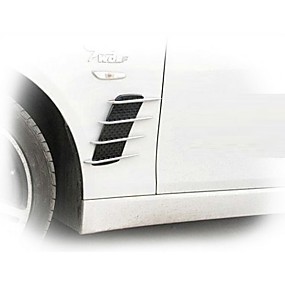 رخيصةأون جسم السيارة الديكور والحماية-القرش محاكاة فتحات التهوية غطاء محرك السيارة فتحات التهوية وهمية الشارات القرش وهمية