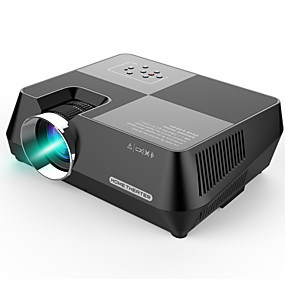 baratos Projetores-gt-s8 800 x 480 projetor lcd multimídia portátil com hdmi usb vga av tf interfaces suporte 1080p para cinema em casa cinema indoor outdoor cinema noite de entretenimento noturno