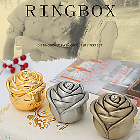 baratos Embalagem de jóias-Embalagem de jóias - Dourado, Cobre, Cinzento Escuro 4 cm 7.5 cm 5.5 cm / Mulheres