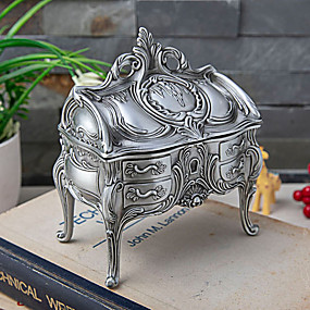 baratos Embalagem de jóias-Embalagem de jóias - Cinzento Escuro 12 cm 7.7 cm 14 cm / Mulheres