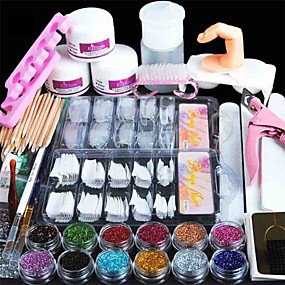 baratos Produtos para Unhas-66 pcs Resina Kits de unhas Segurança Melhor qualidade Leve e conveniente Estiloso Diário Festival Ferramenta de Nail Art para Unha de Dedo