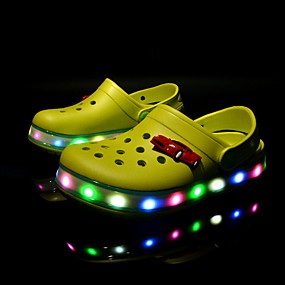 baratos Sapatos de Criança-Para Meninos Conforto PVC Chinelos e flip-flops Big Kids (7 anos +) Preto / Amarelo / Vermelho Verão